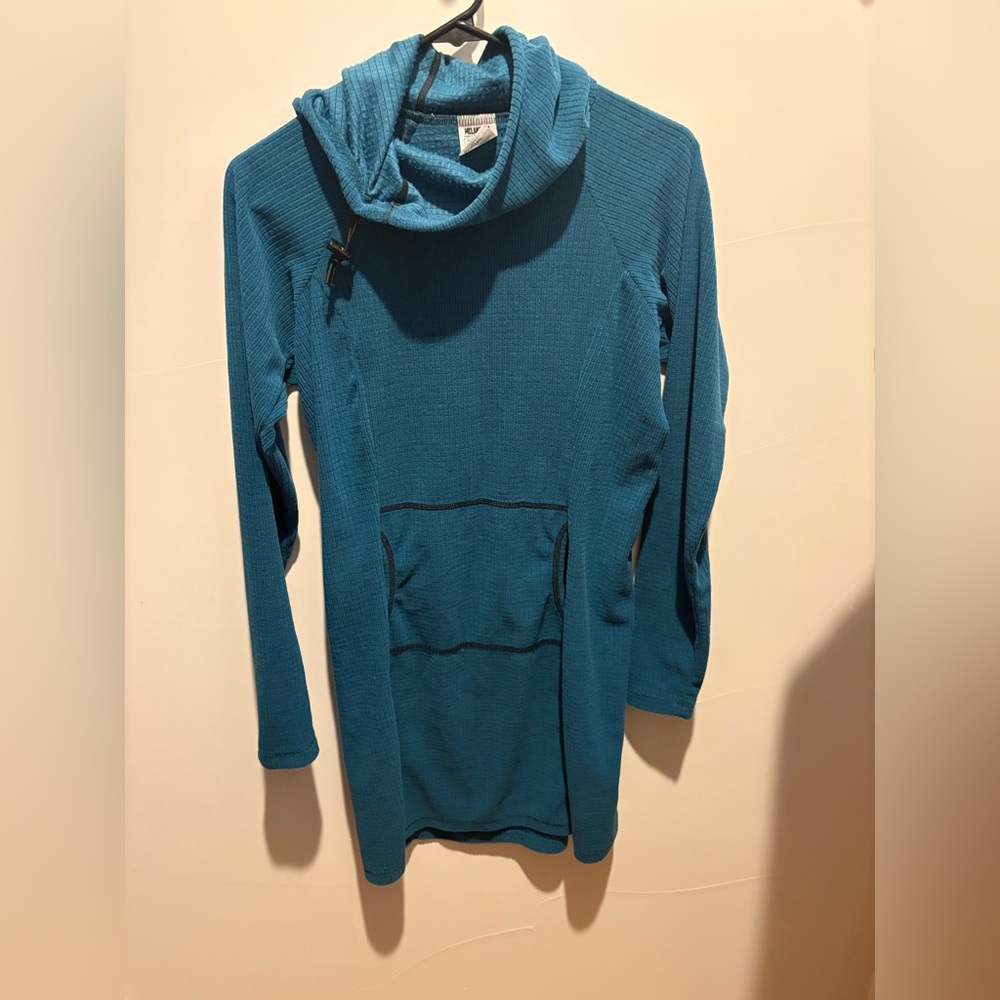 Melanzana Micro Grid Dress V2 Blue